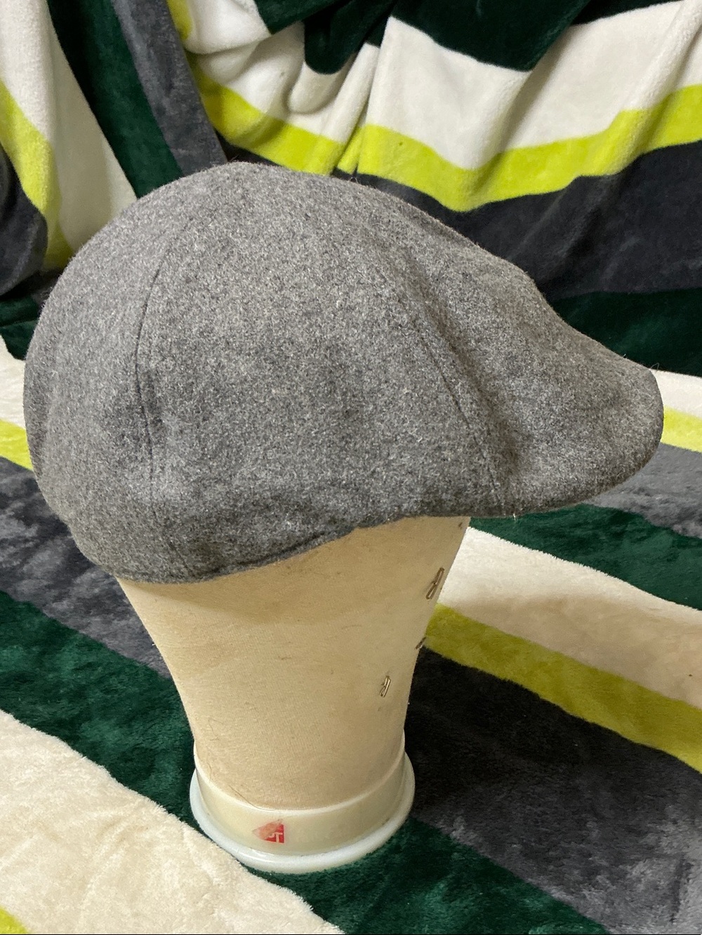 Lids Grey Wool Blend Newsboy Cap Men’s Size XL - Picture 2 of 11